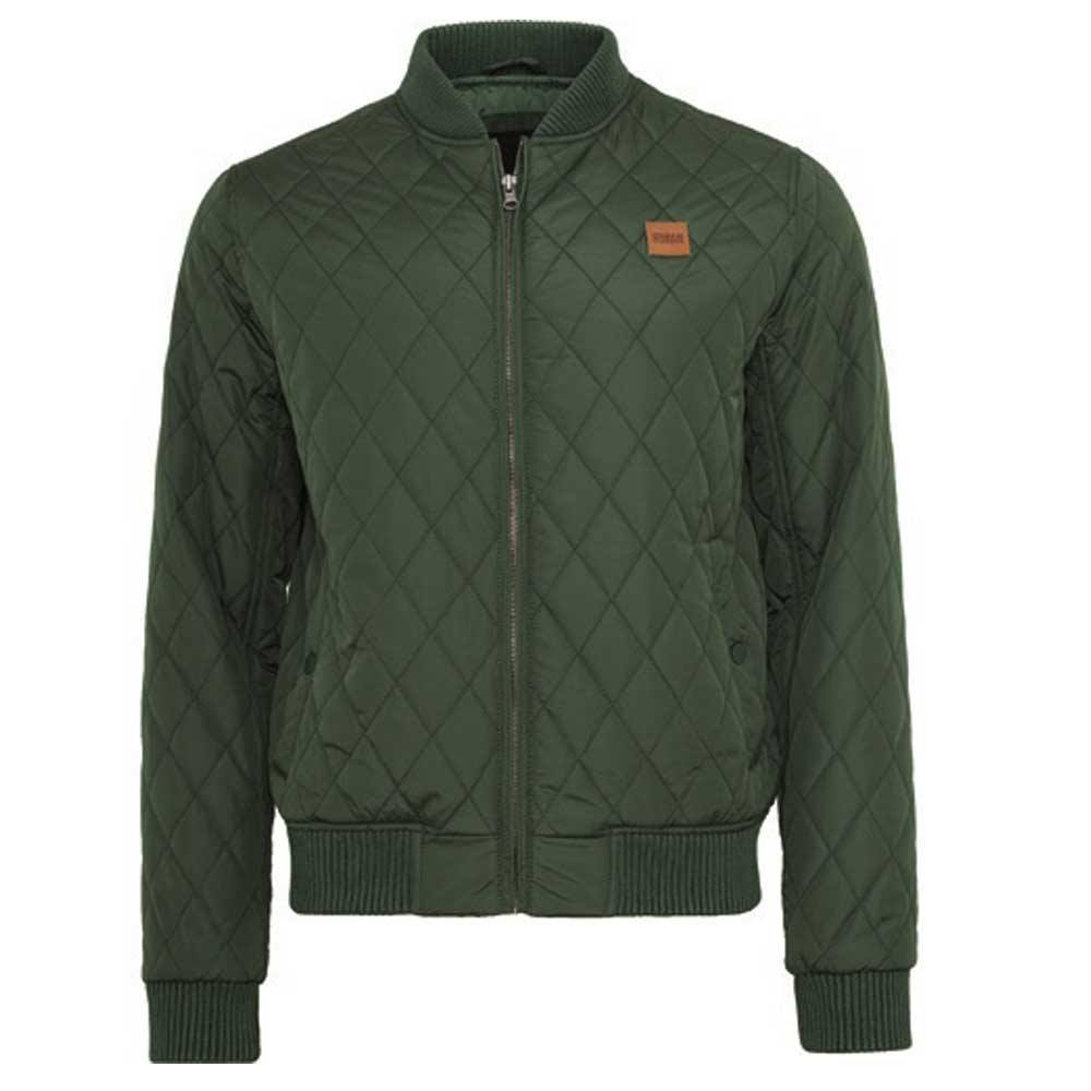 Urban Classics - Diamond Quilt Nylon Jacket - Groen Product image